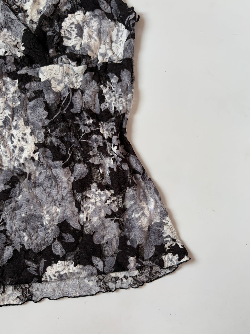 net rose black top(28-30 inch)