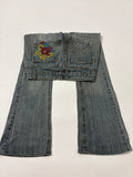 9 7 back pocket embroidered low rise jeans (30inch)