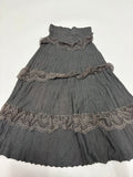 cotton flared maxi skirt ( 24-28inch)