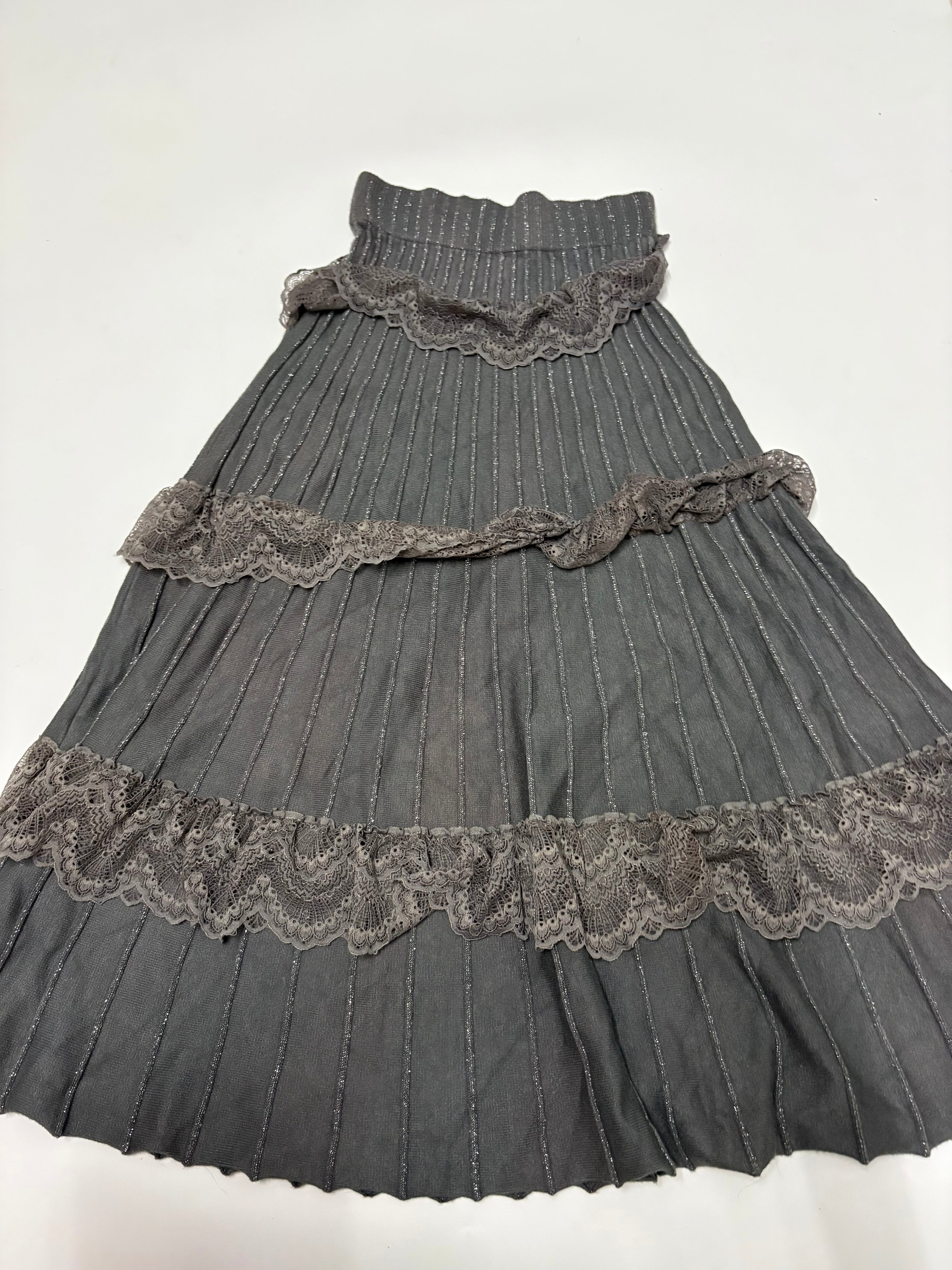 cotton flared maxi skirt ( 24-28inch)