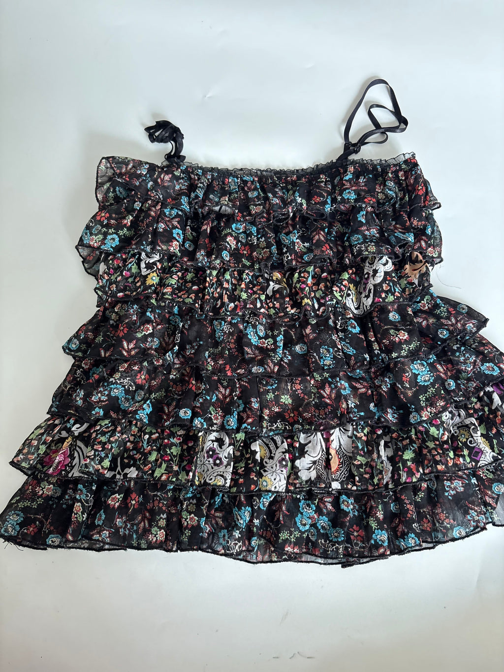 Strass floral top(32 inch)
