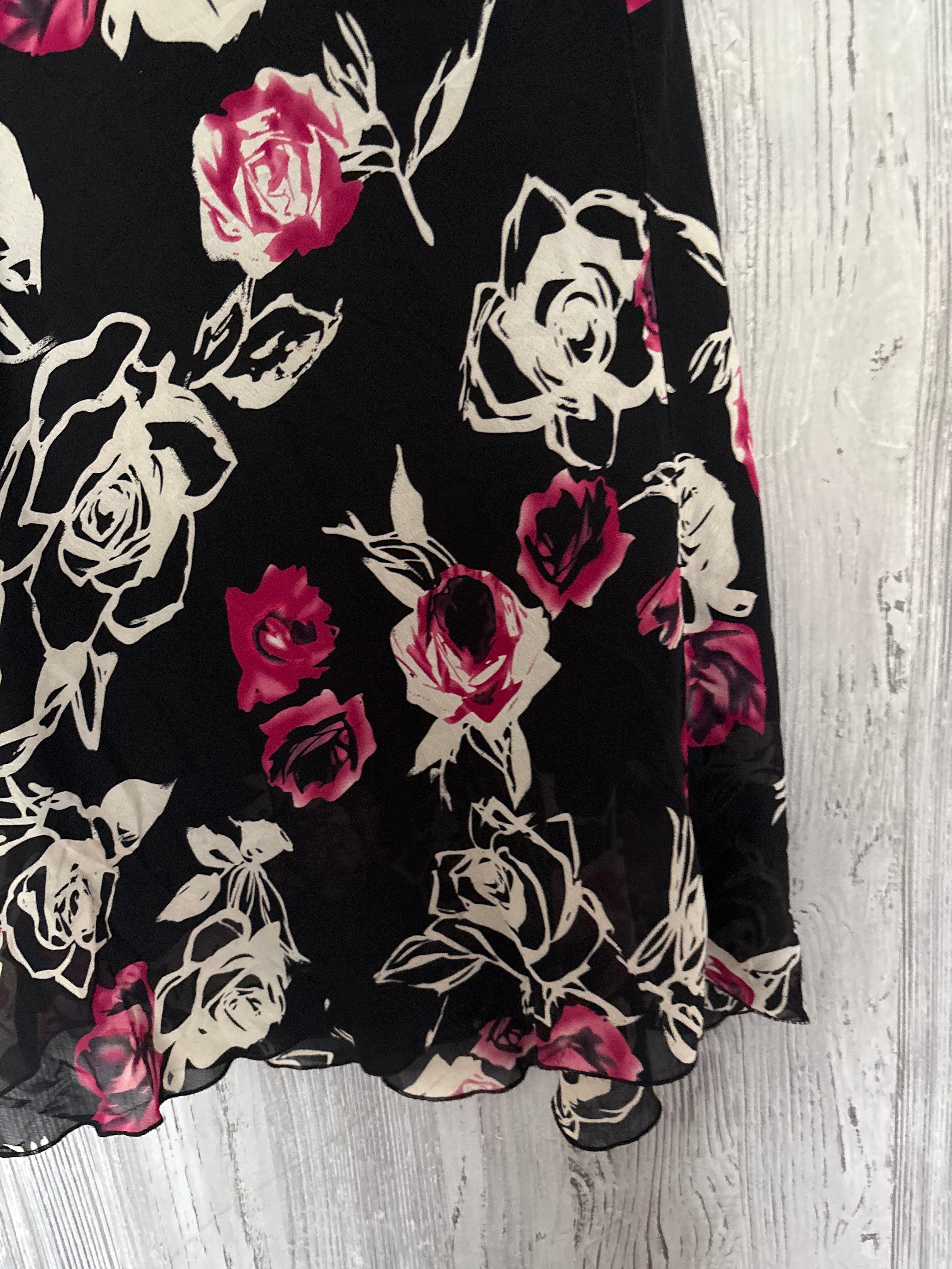 rose silk skirt ( 32-34inch)