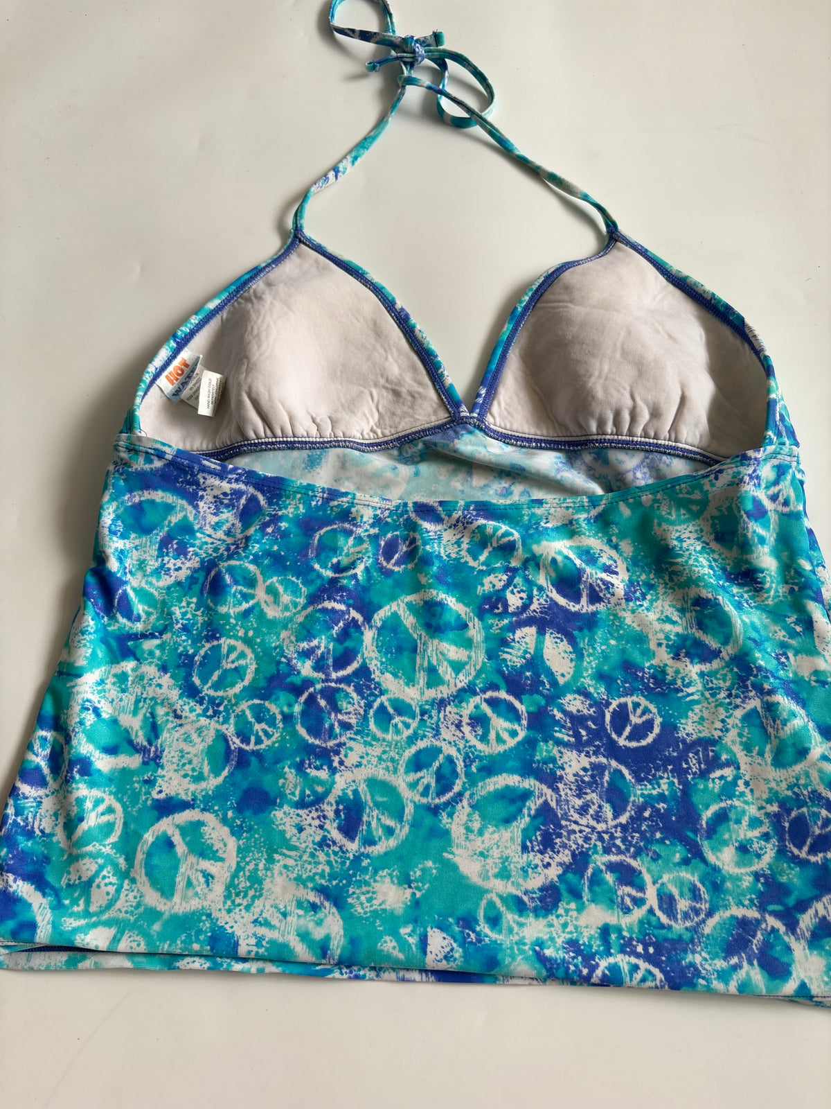 HOT&WATER blue halter top(34-36 inch)