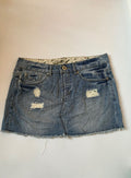 Sub level denim mini skirt ( 32inch)