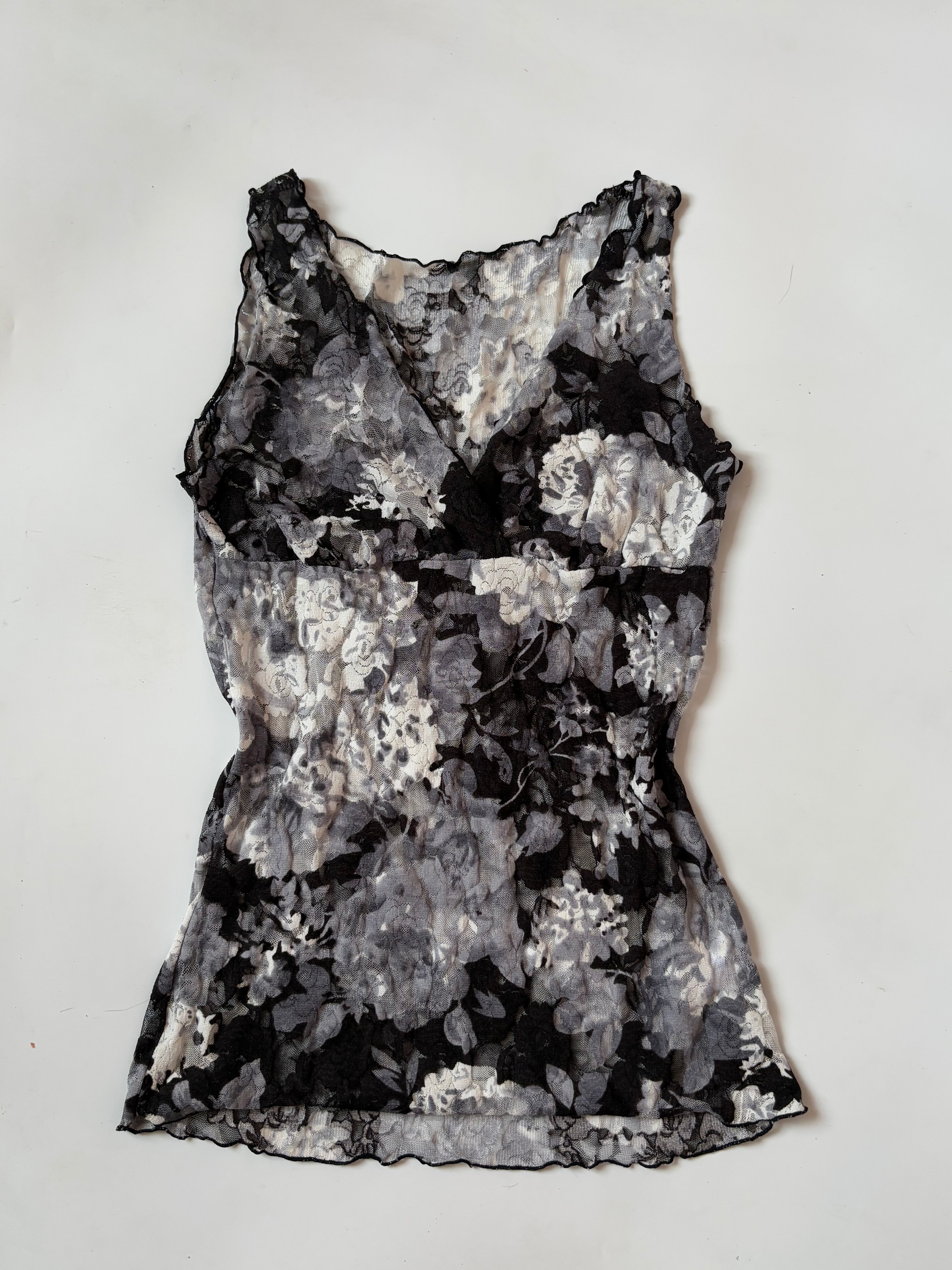 net rose black top(28-30 inch)