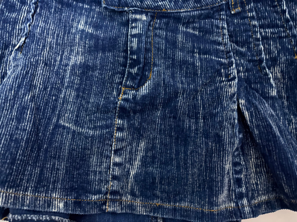 yes miss corduroy blue skirt (32inch)
