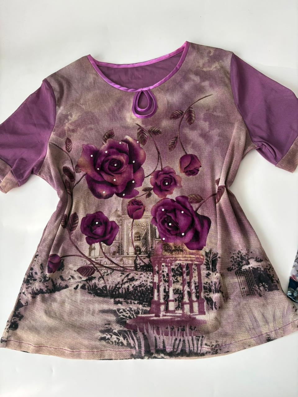 Rose violet top(40-44 inch)