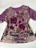 Rose violet top(40-44 inch)