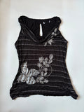 cowl neck shiny top ( 40-44inch)