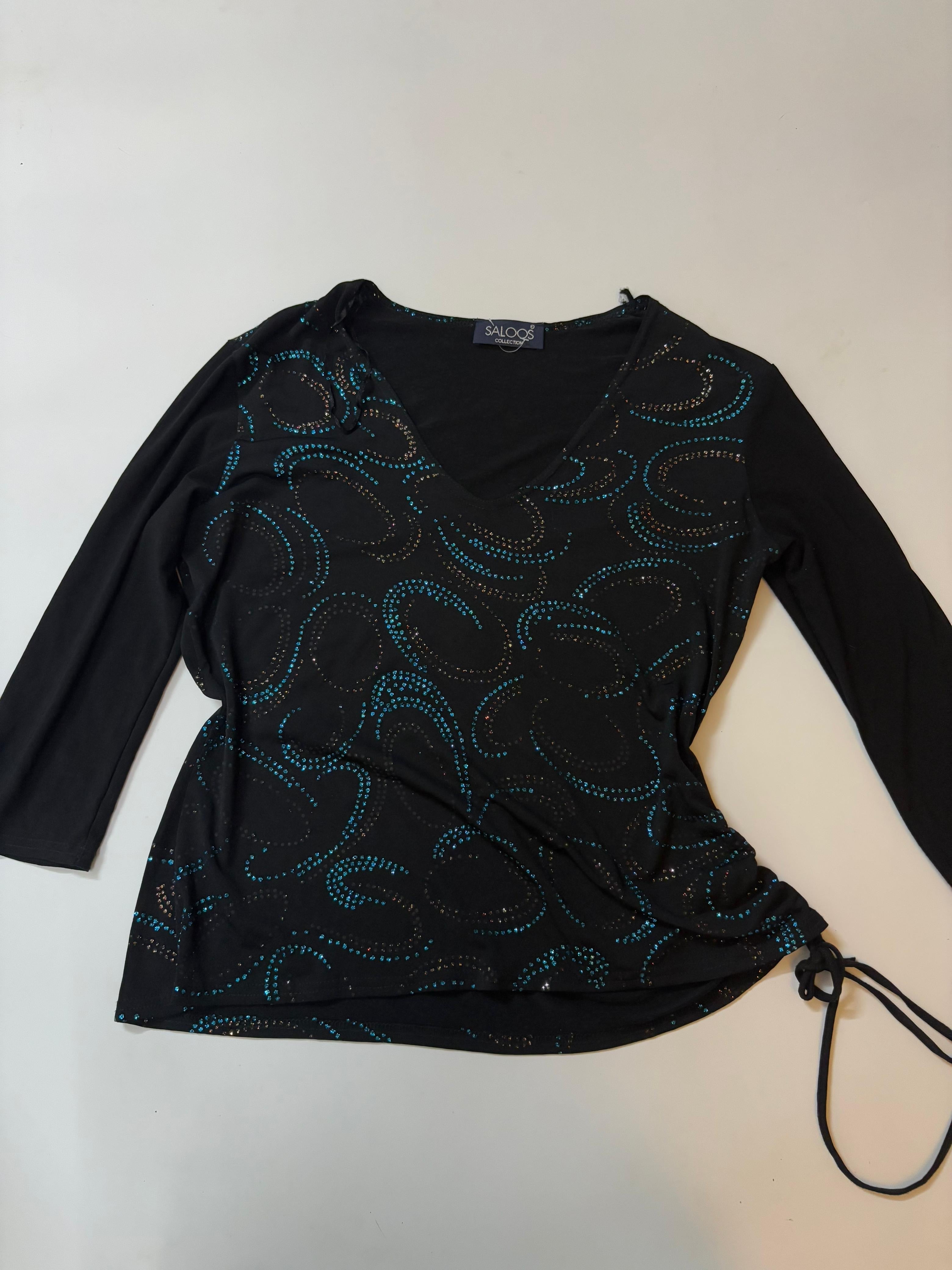 SALOOS shimmer black top(42-46 inch)