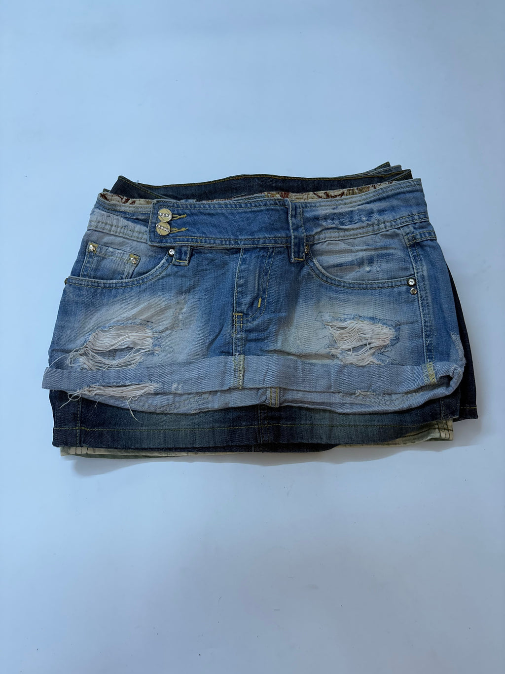 Jeans mini skirt(32 inch)