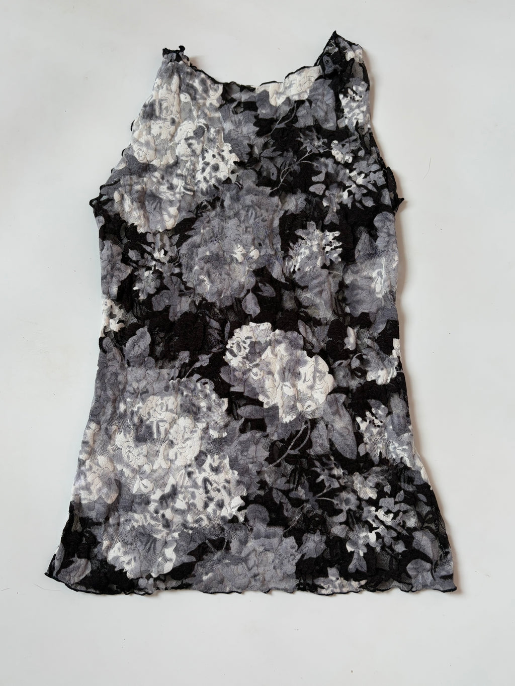 net rose black top(28-30 inch)