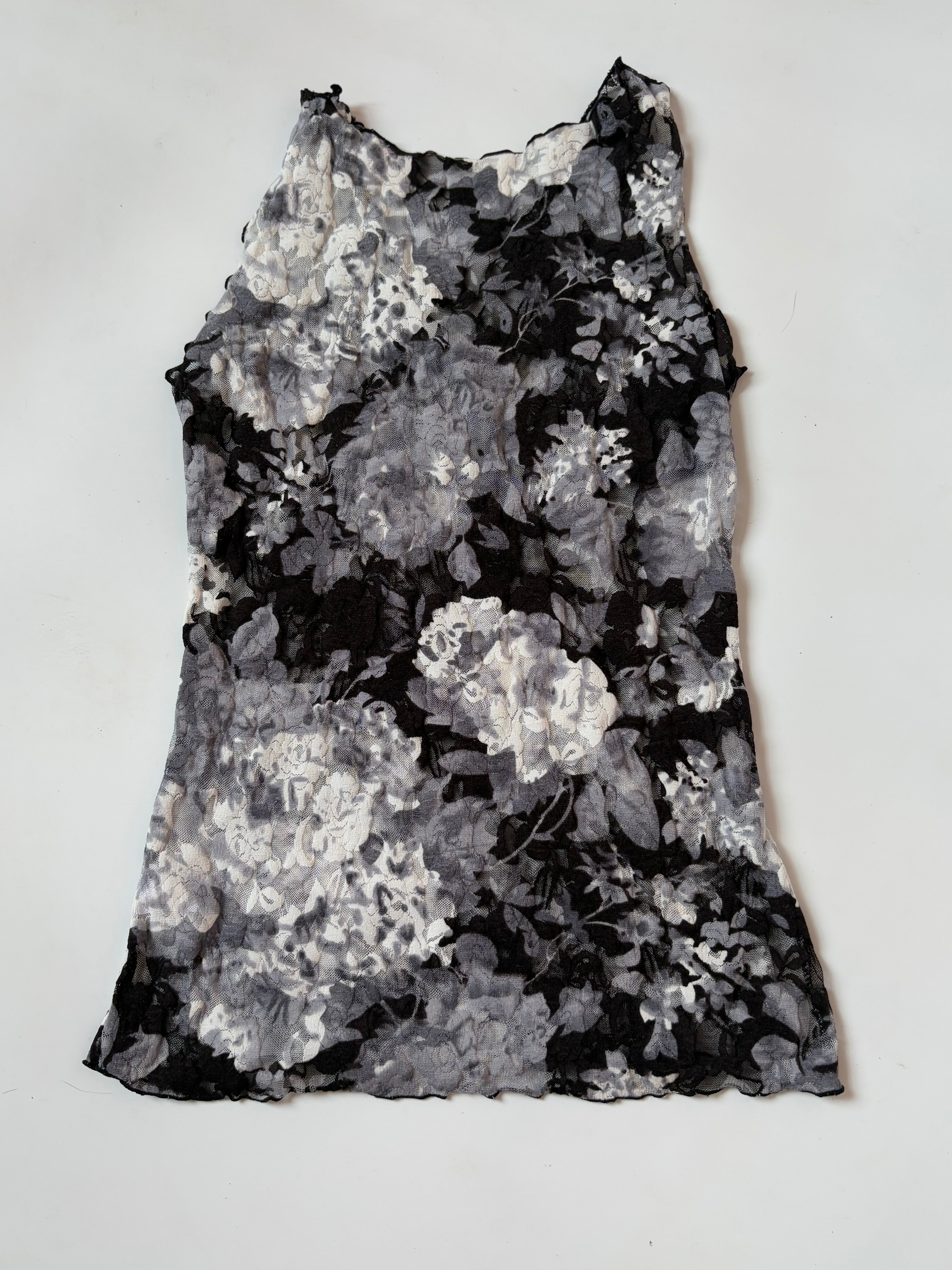 net rose black top(28-30 inch)