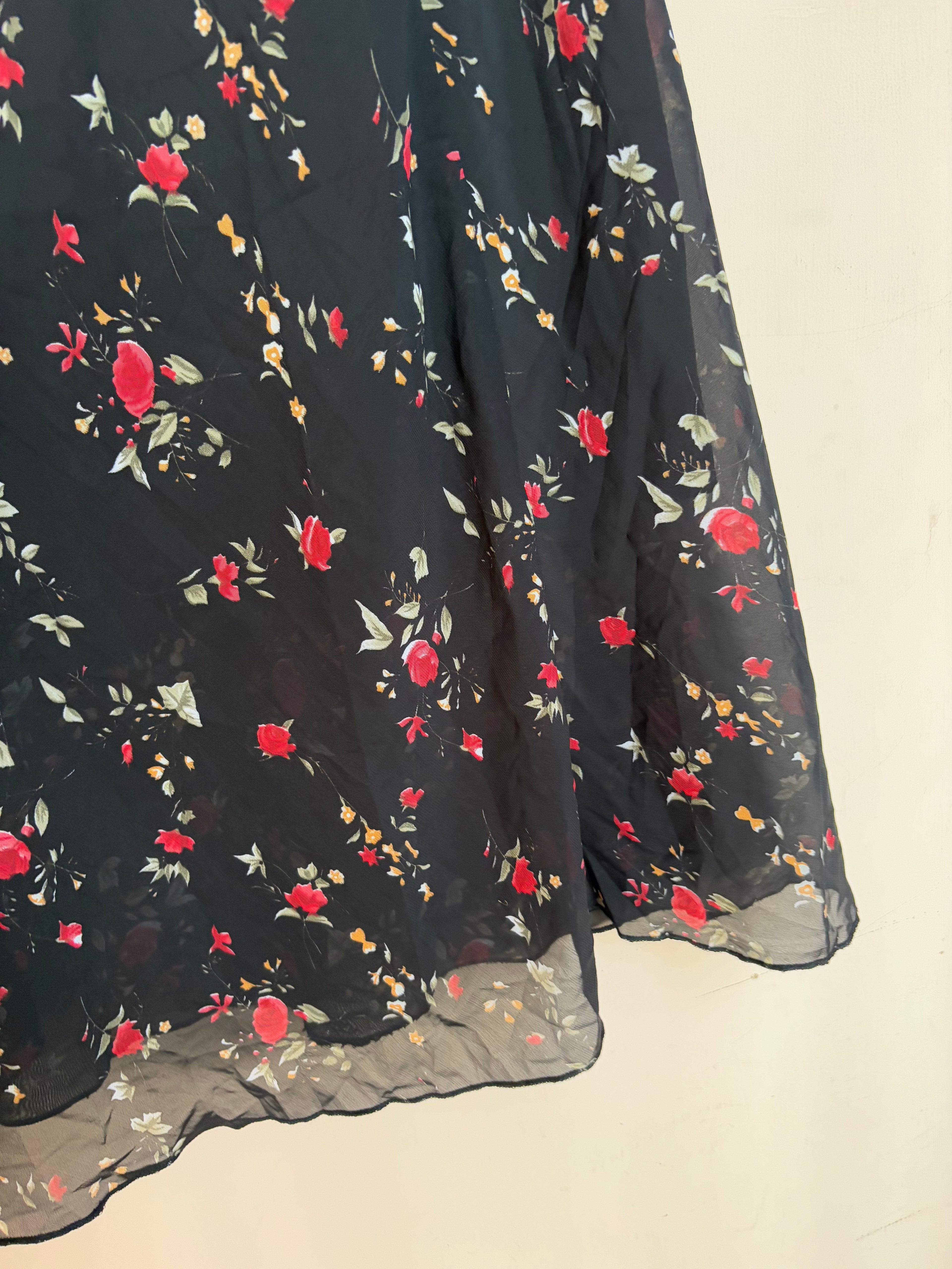 Black rose skirt(32-36inch)