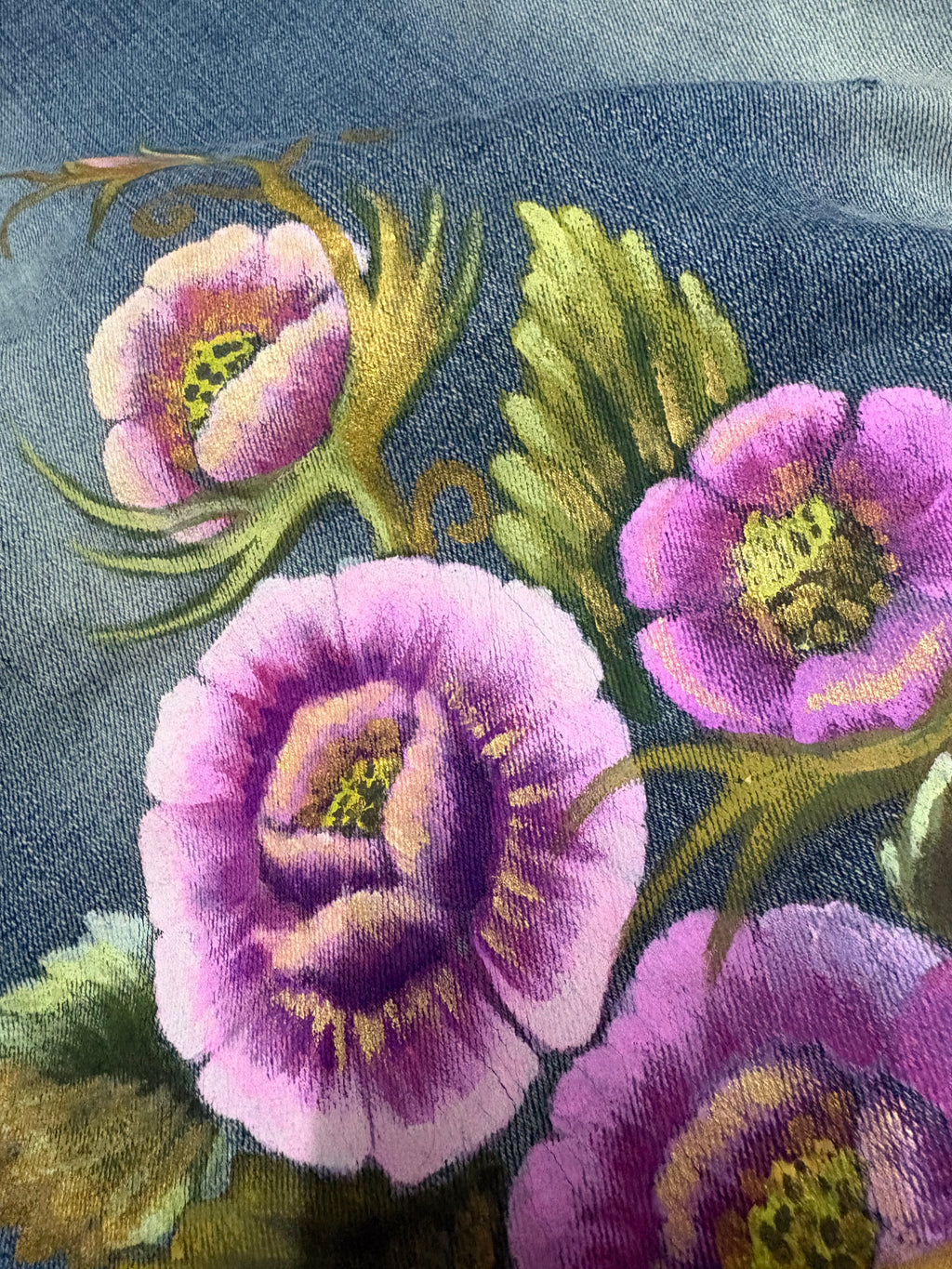 ￼Joykeep jeans denim floral skirt(29 inch)