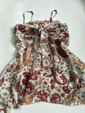 paisley printed cami top (34inch)