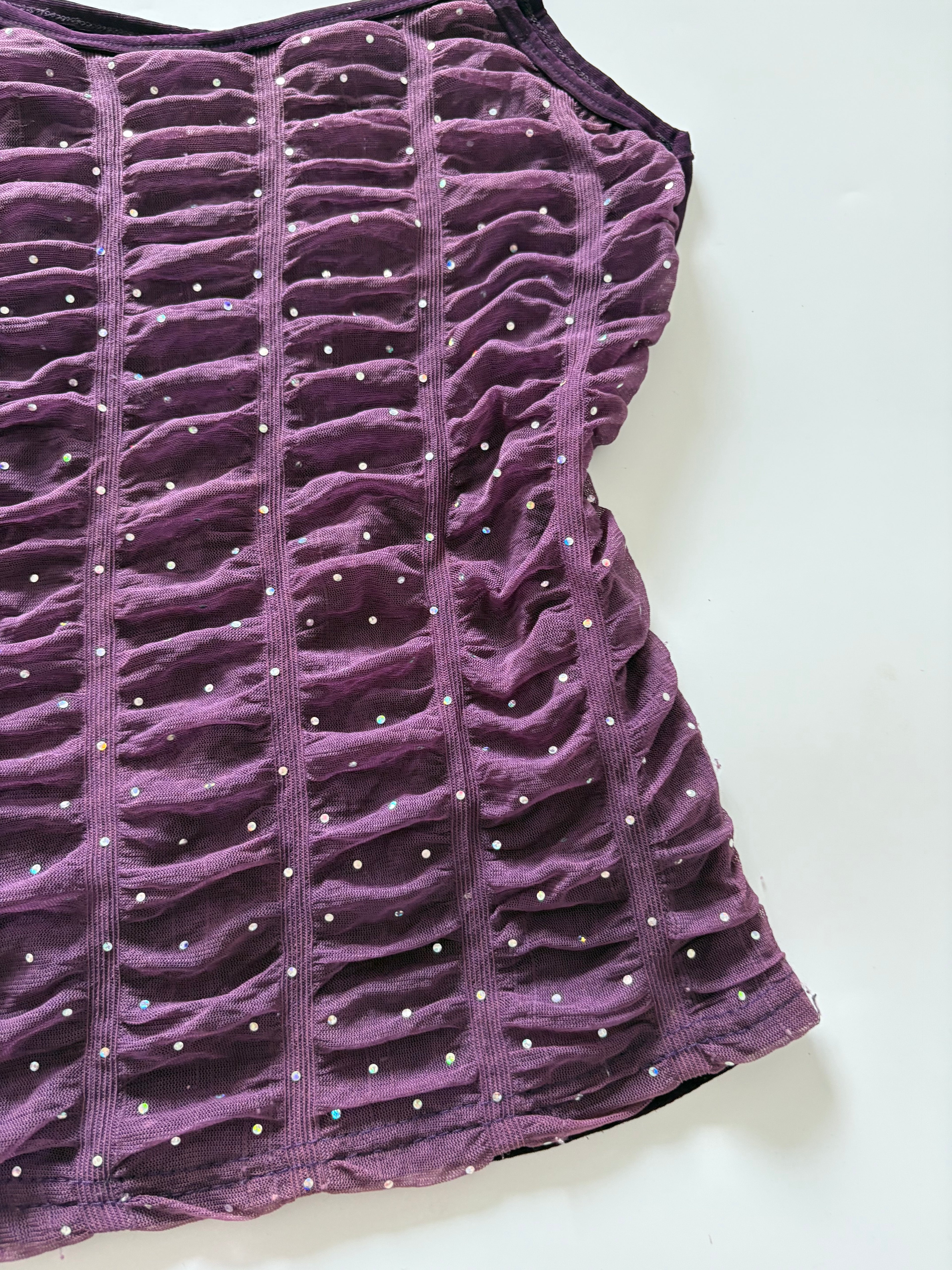 Purple shiny top(30 inch)