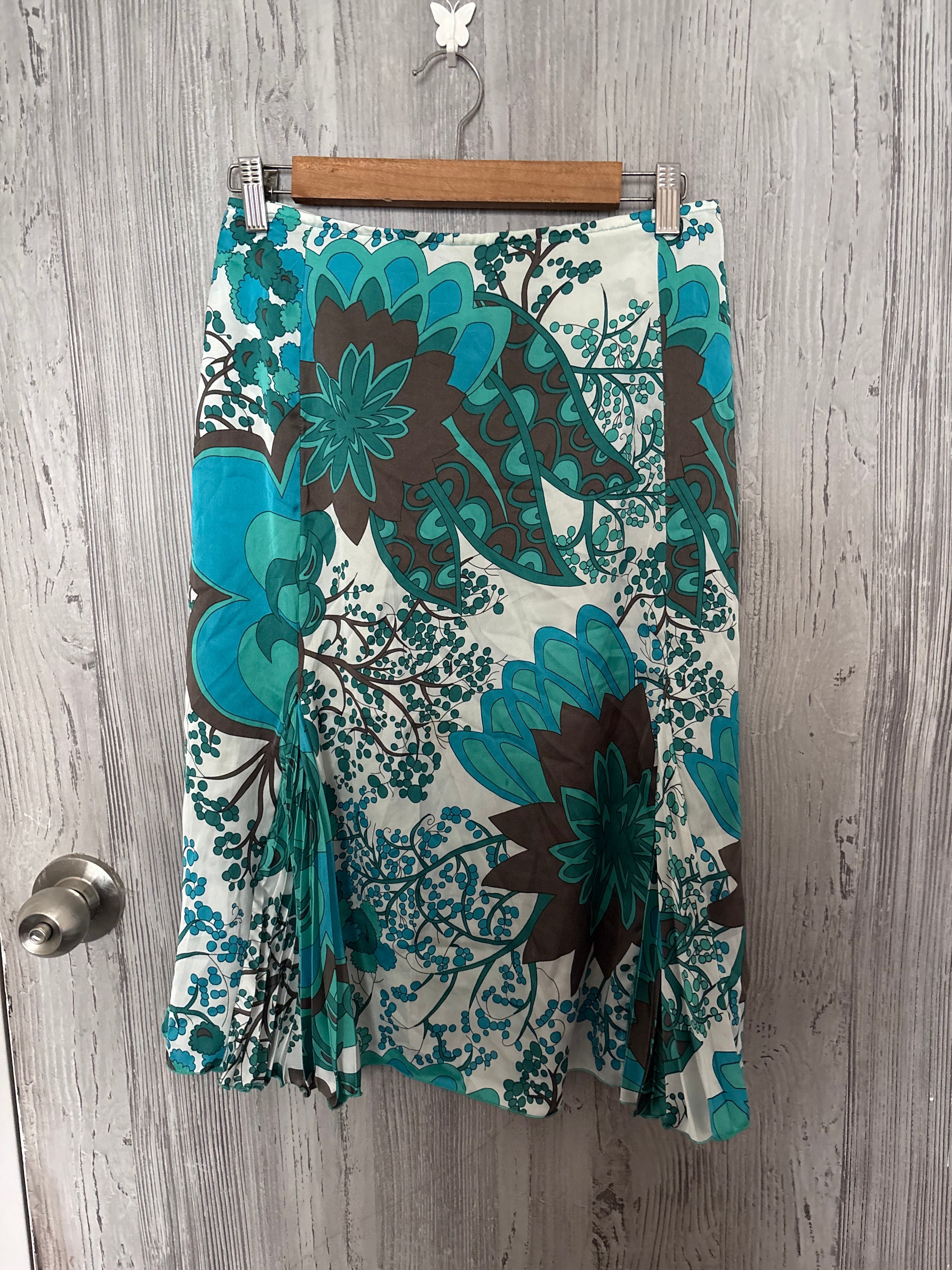 teal floral skirt ( has a zip 36inch)