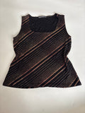 Reflection shiny golden black top(38-40 inch)