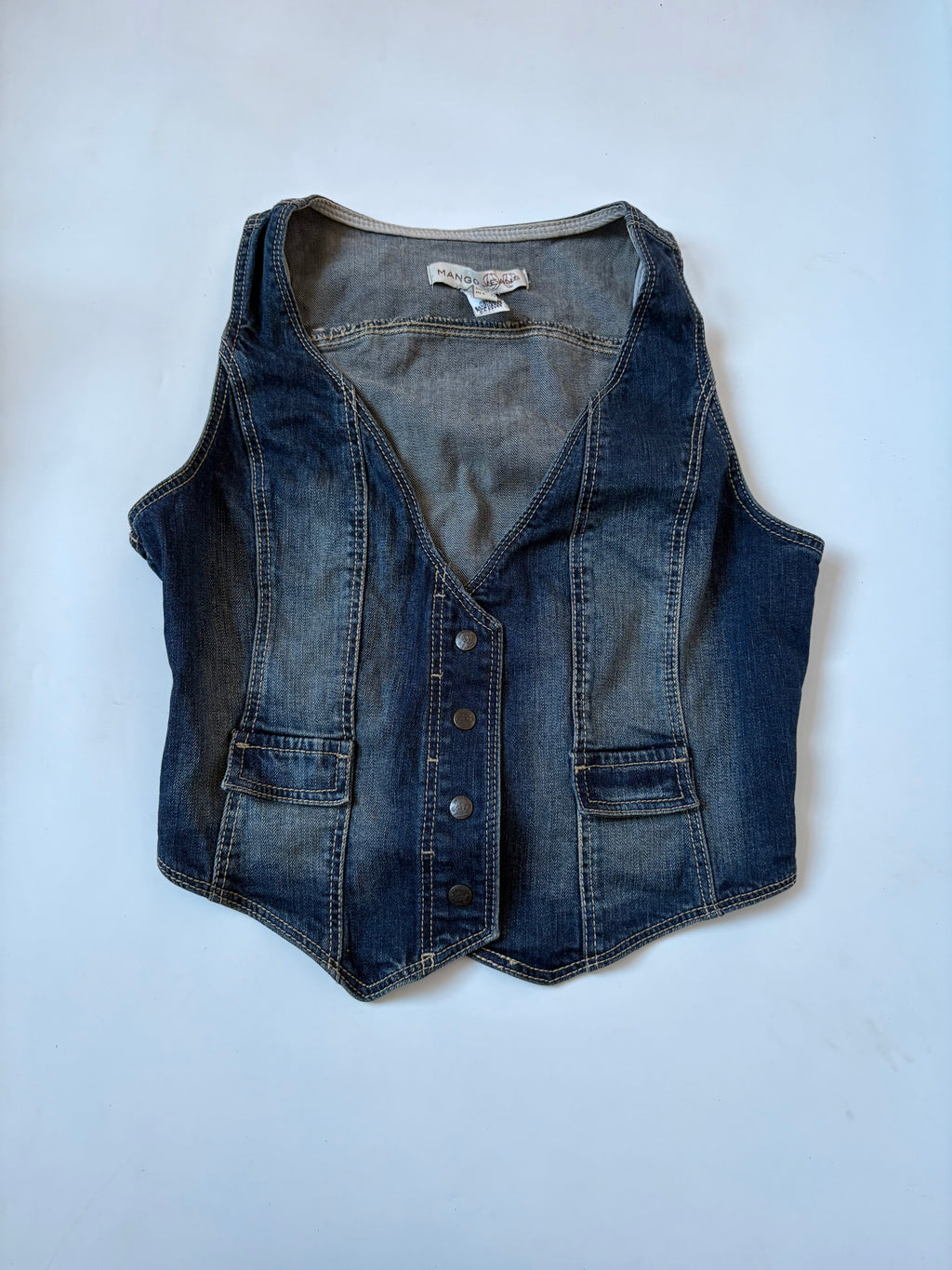 Mango jeans vest(38 inch)