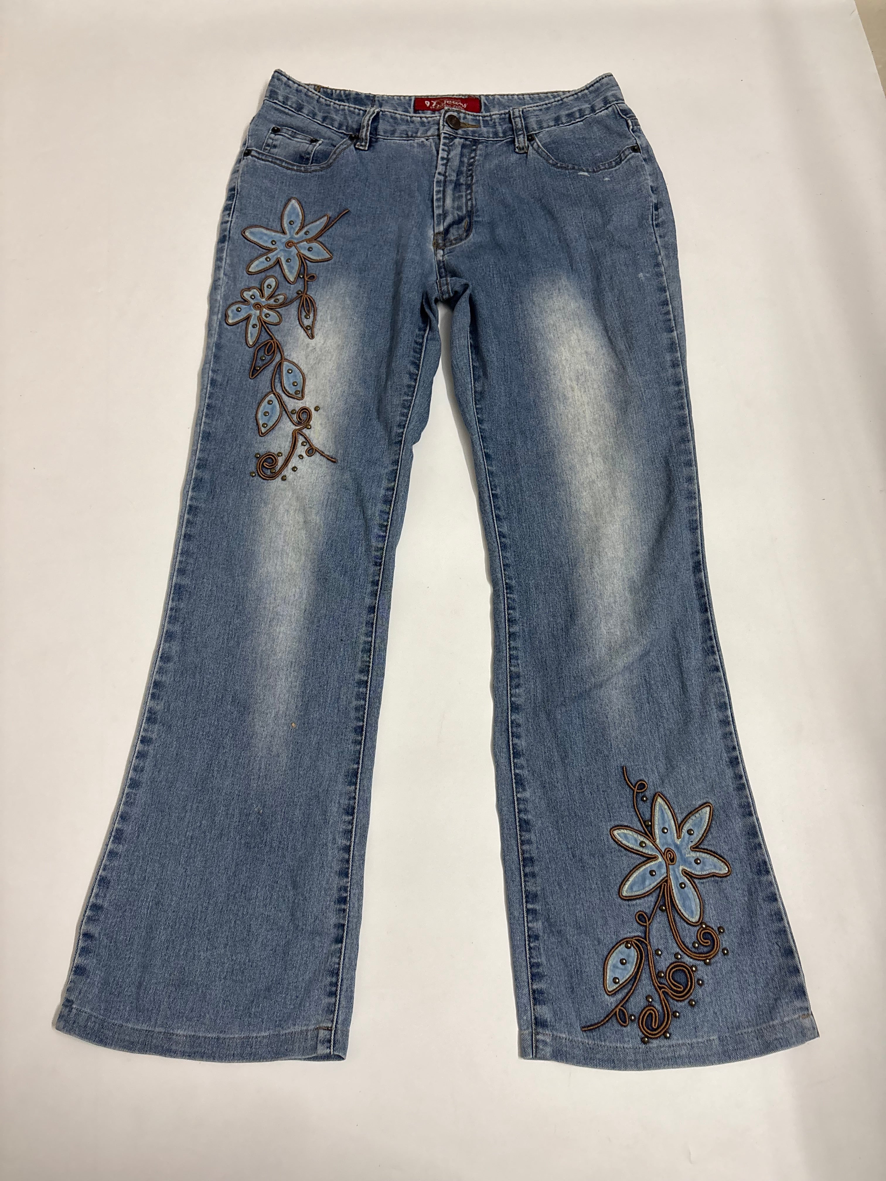 97 jeans floral low rise jeans(30 inch)