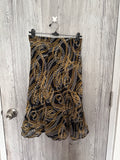 Polka dot yellow/black skirt(28 inch)