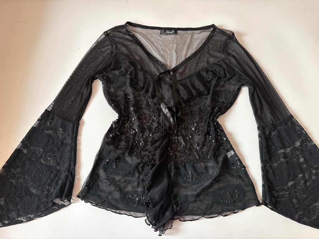 bell sleeves sequin top ( 38inch)