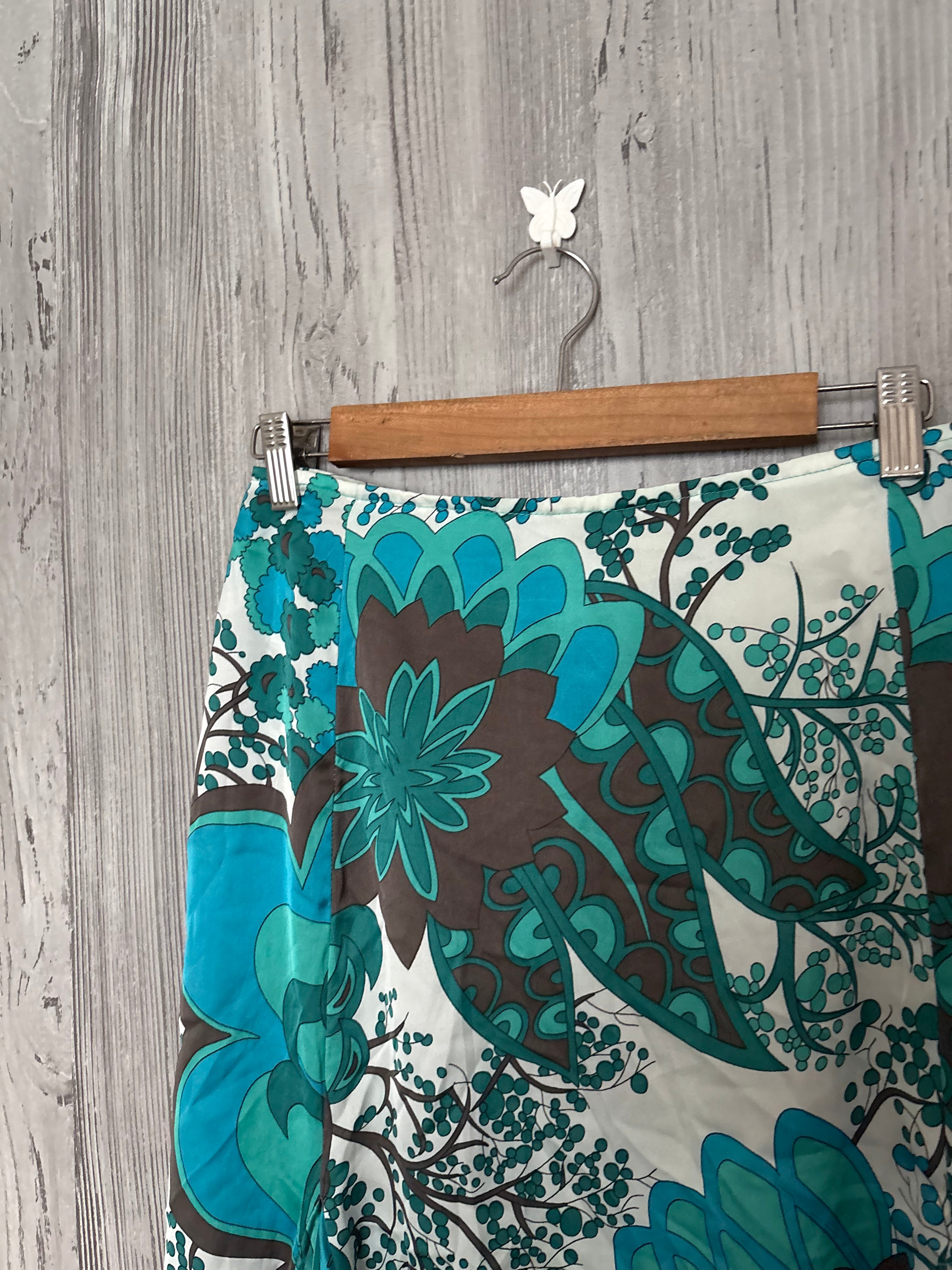 teal floral skirt ( has a zip 36inch)