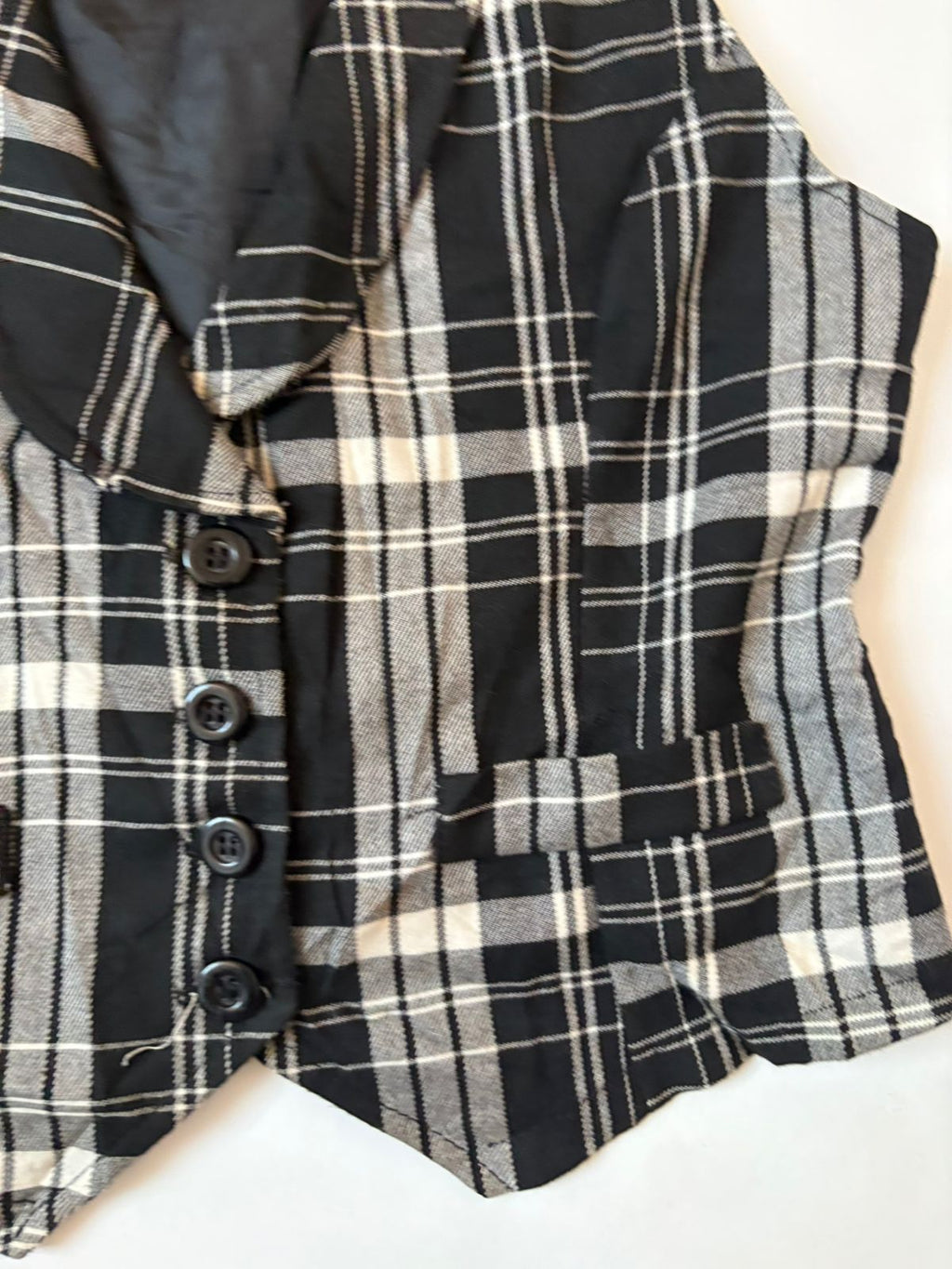 checkered vest (36-38inch)