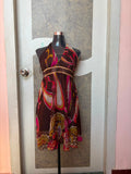 brown halter neck dress(30 inch)