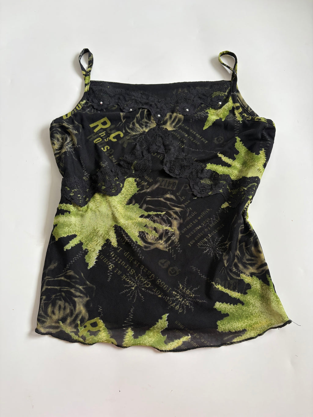 green cami top (30-32inch)
