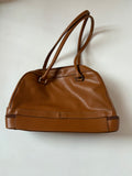 beige hand bag