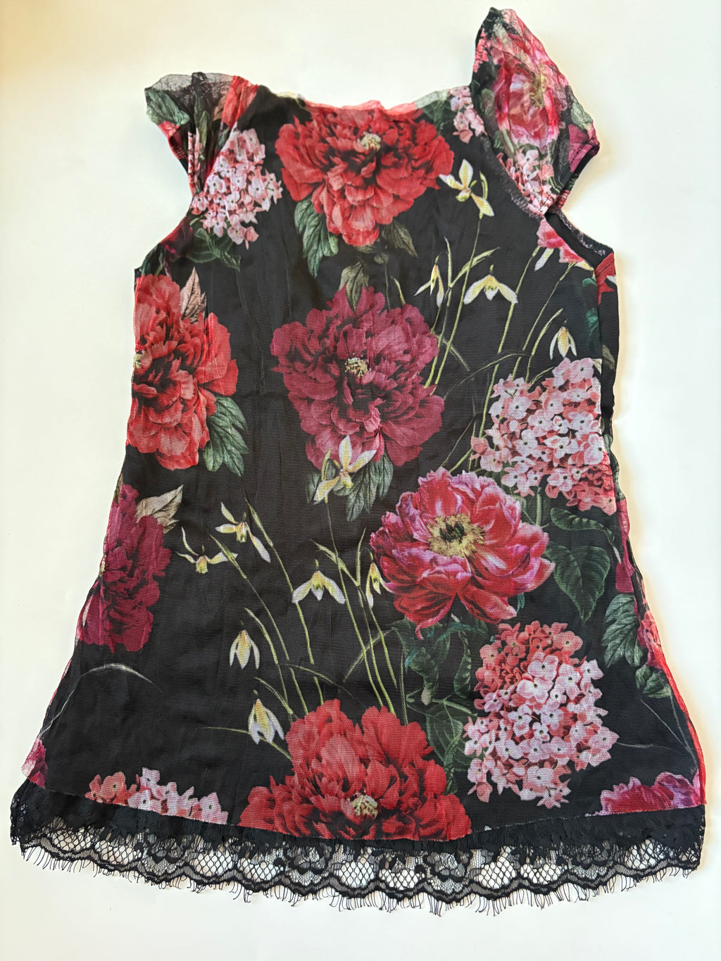 v neck floral top ( 36-38inch)