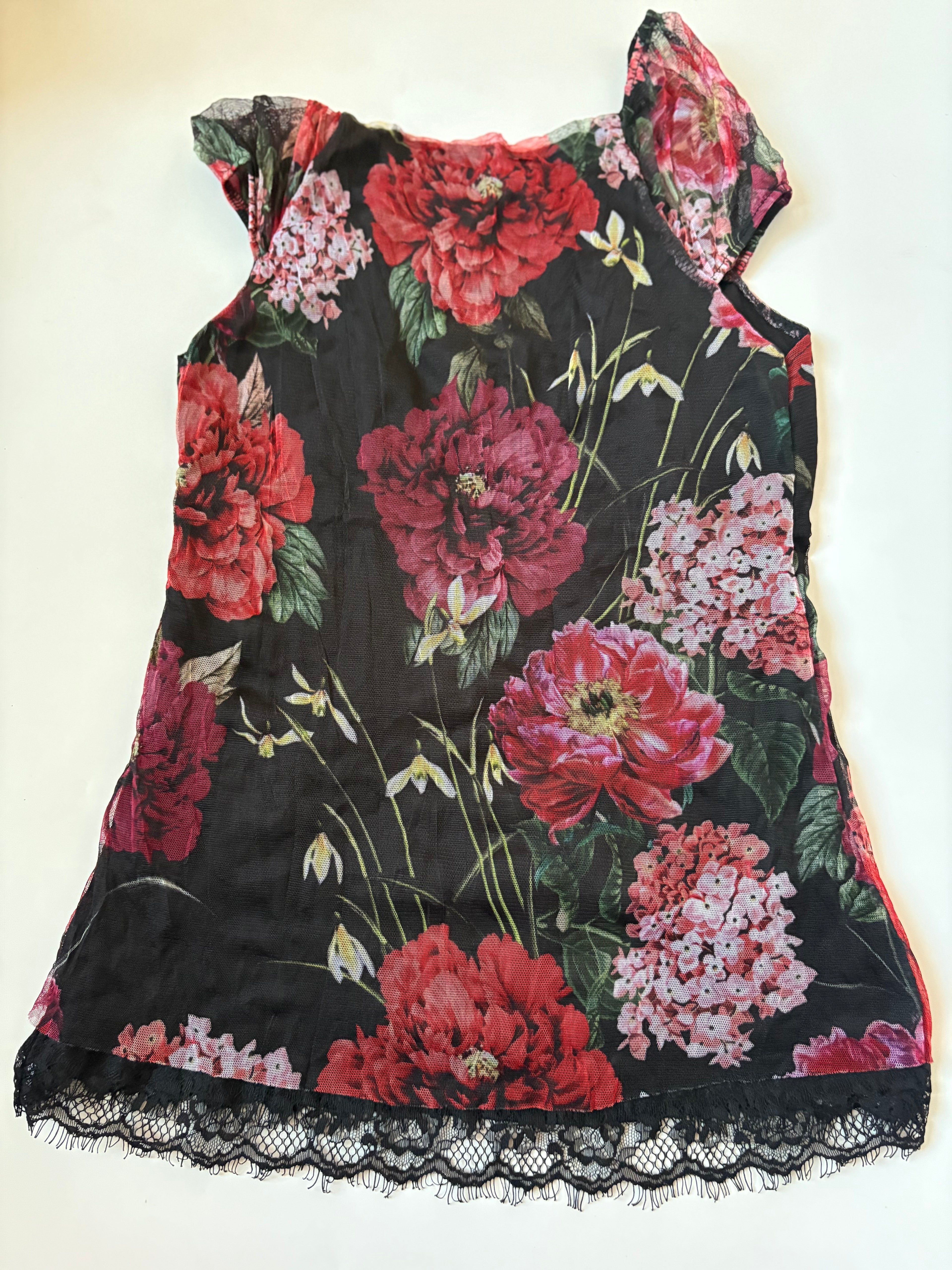 v neck floral top ( 36-38inch)