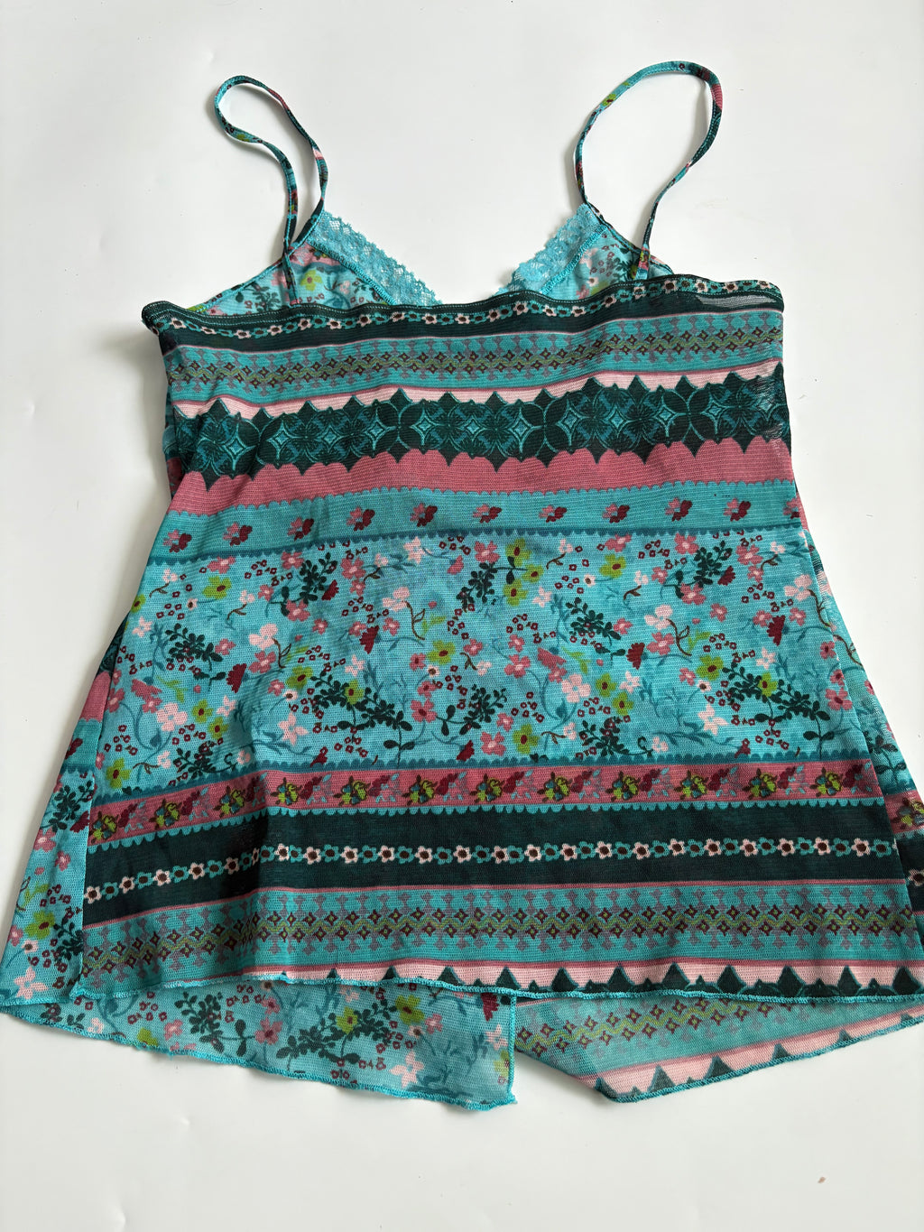 kiabi woman teal cami (34inch)