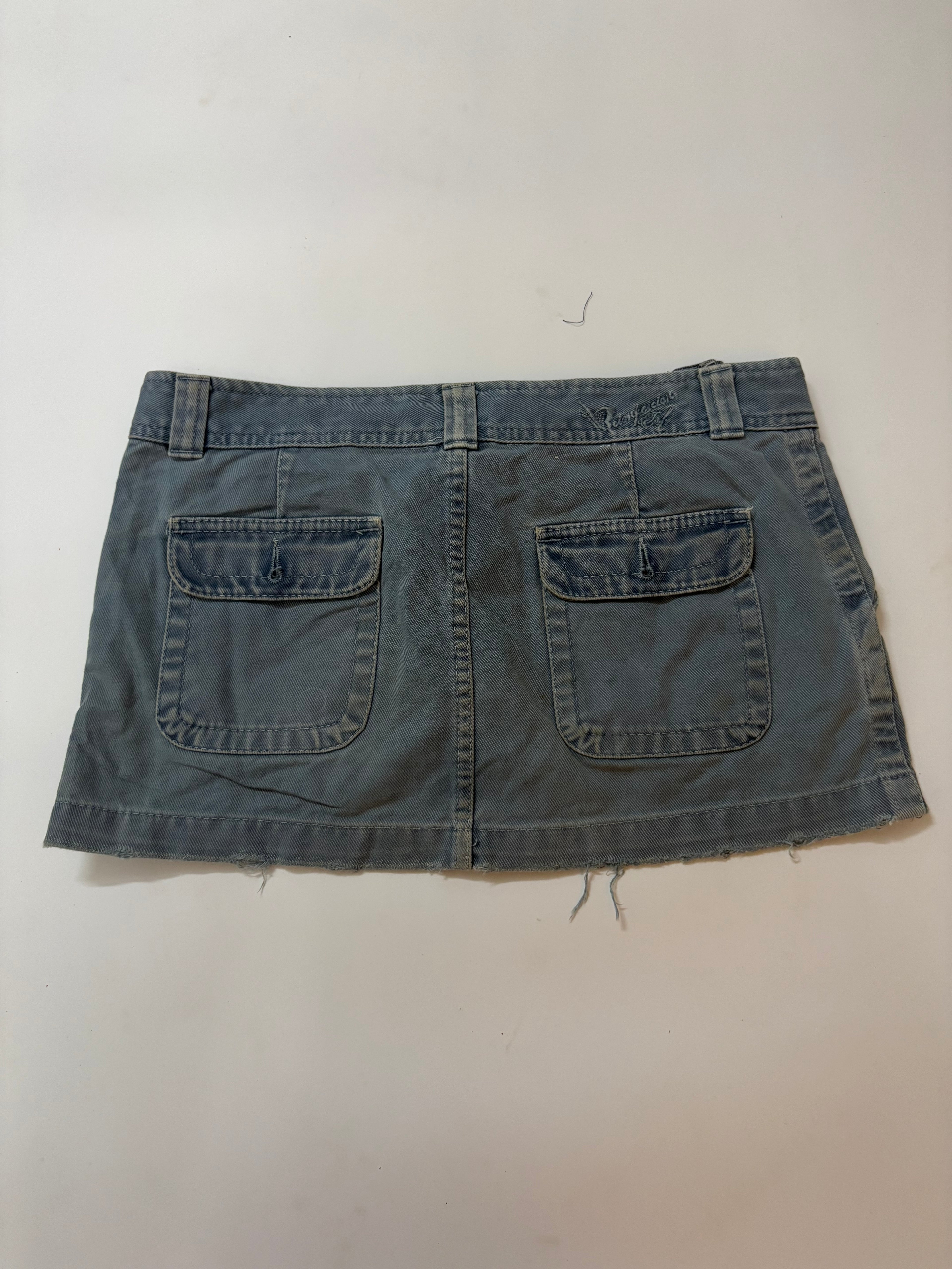 Teal blue mini skirt(32 inch)