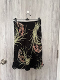LILY black floral skirt(30-34 inch)