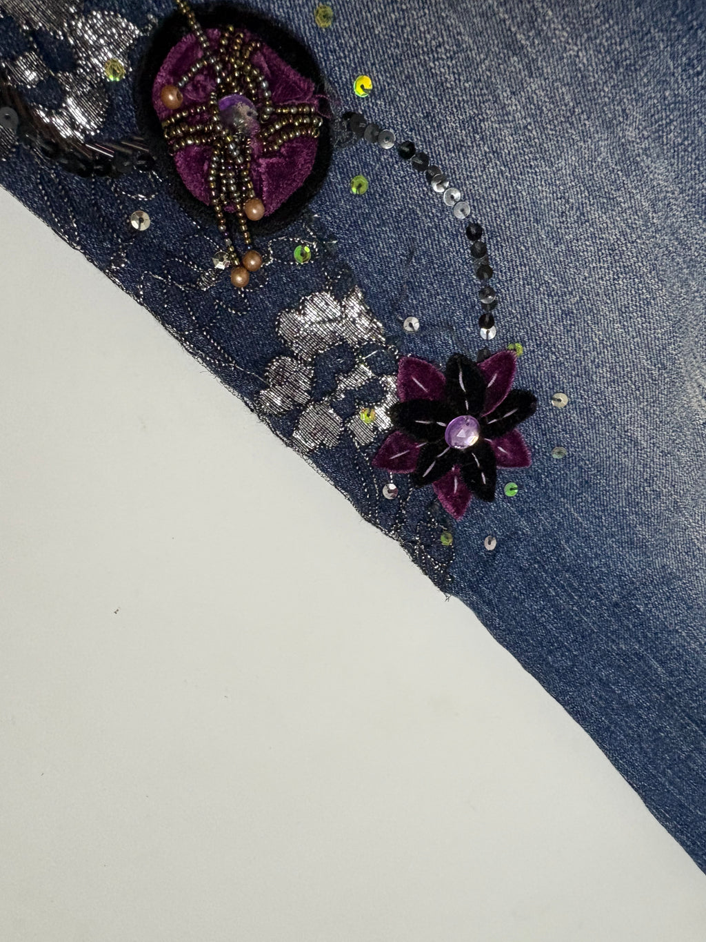 spider brake beaded jeans ( 30inch)