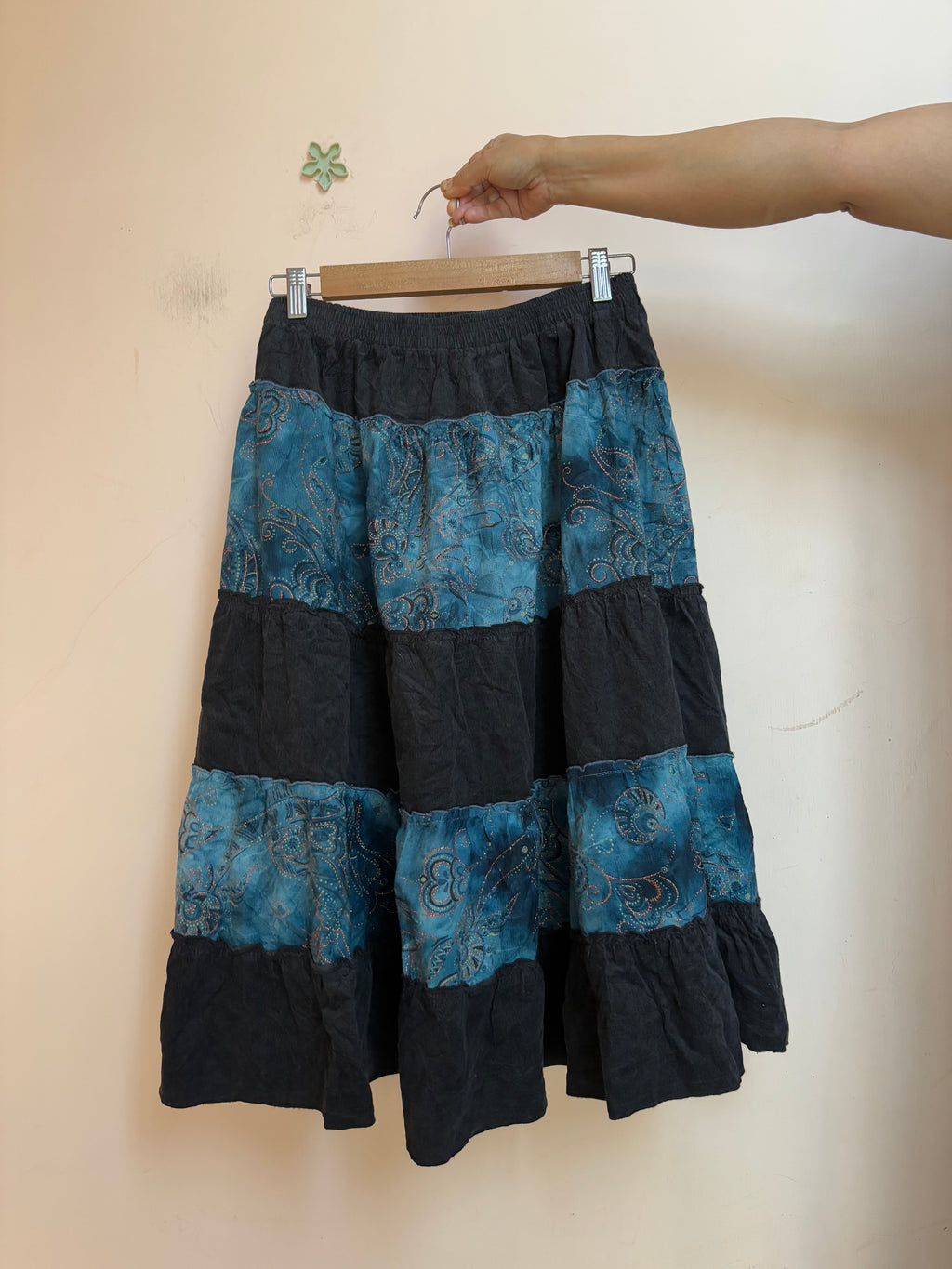 fairy blue brown skirt (26-30inch)