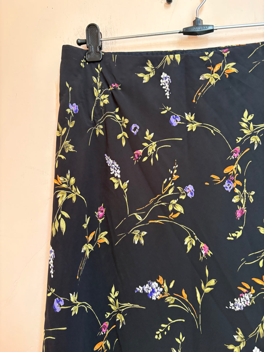 Black floral top(32-36 inch)