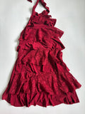 Studio Y ruffle halter red top(30-32 inch)