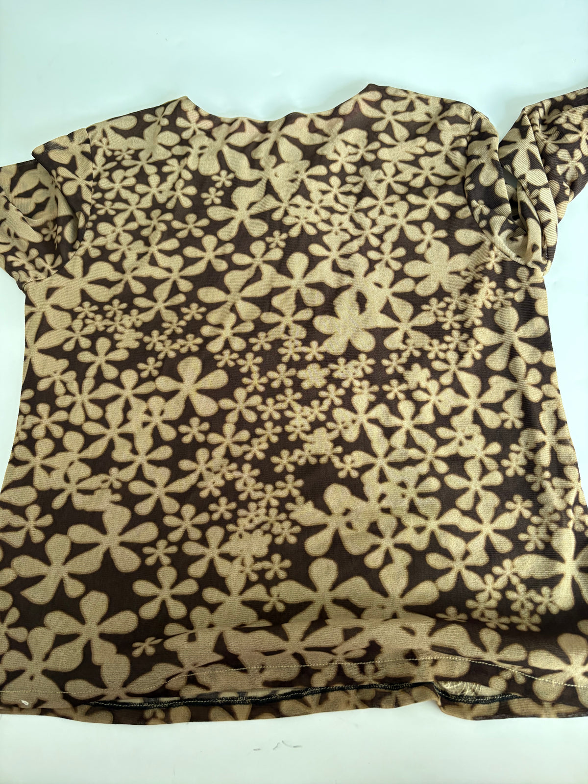 CHIAU YUH brown floral top(40-44 inch)