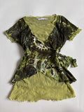 cache cache green top ( 34-36inch)
