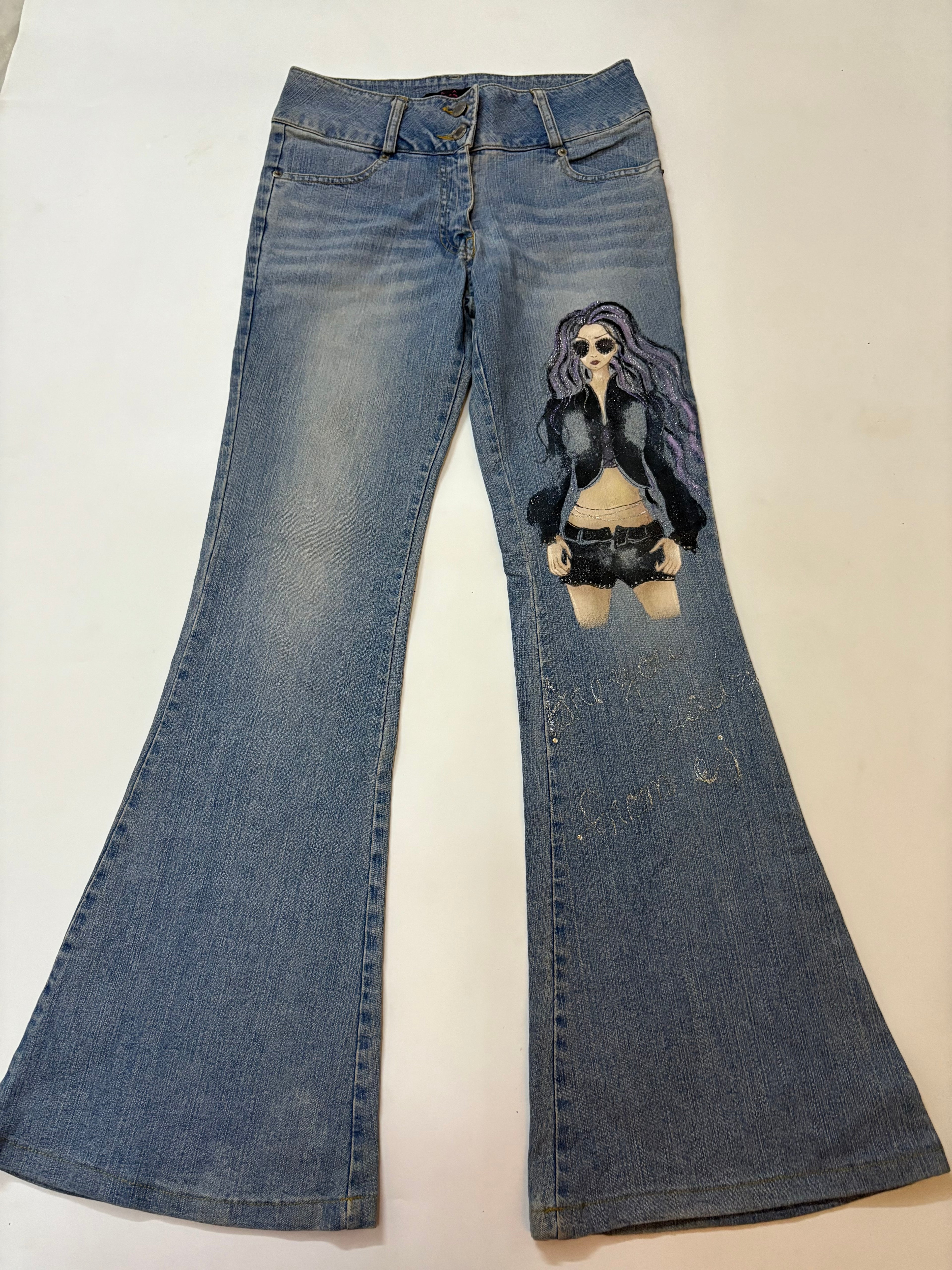 girl low rise flared jeans (28inch)