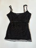 beaded cami black top ( 34-36inch)