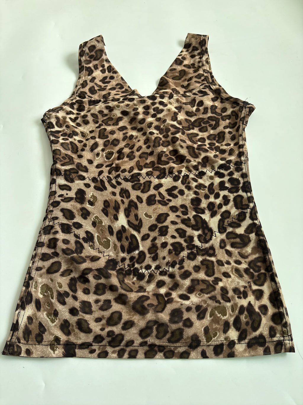 leopard v neck top (34inch)