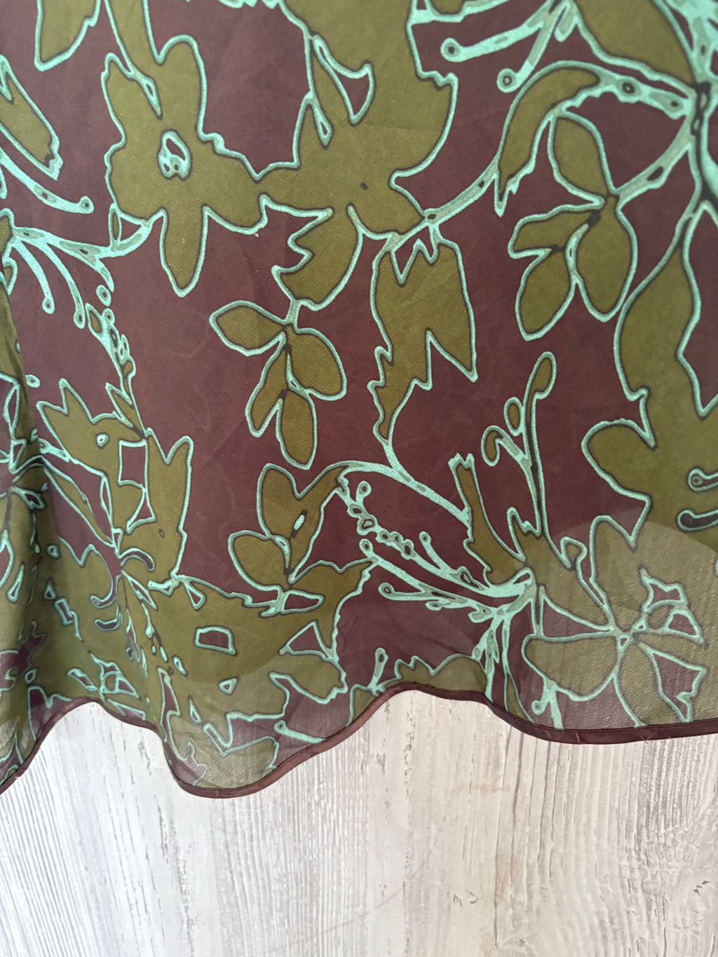 Olive asymmetrical skirt(32inch)