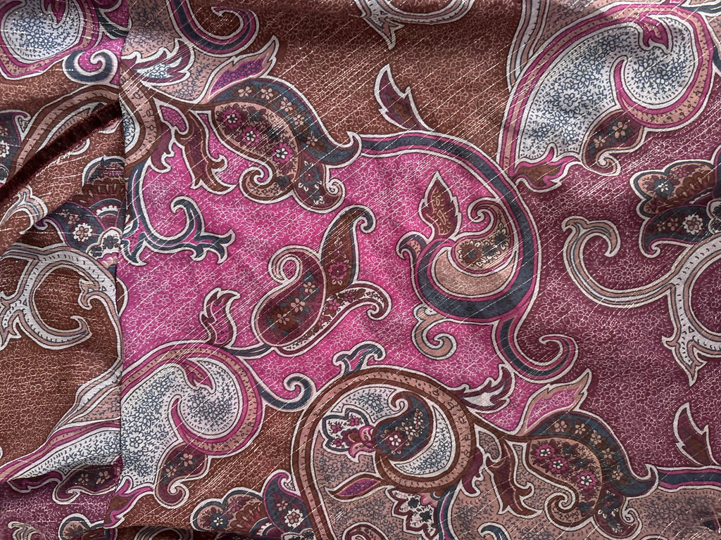 Purple full sleeve floral top(56-60 inch)