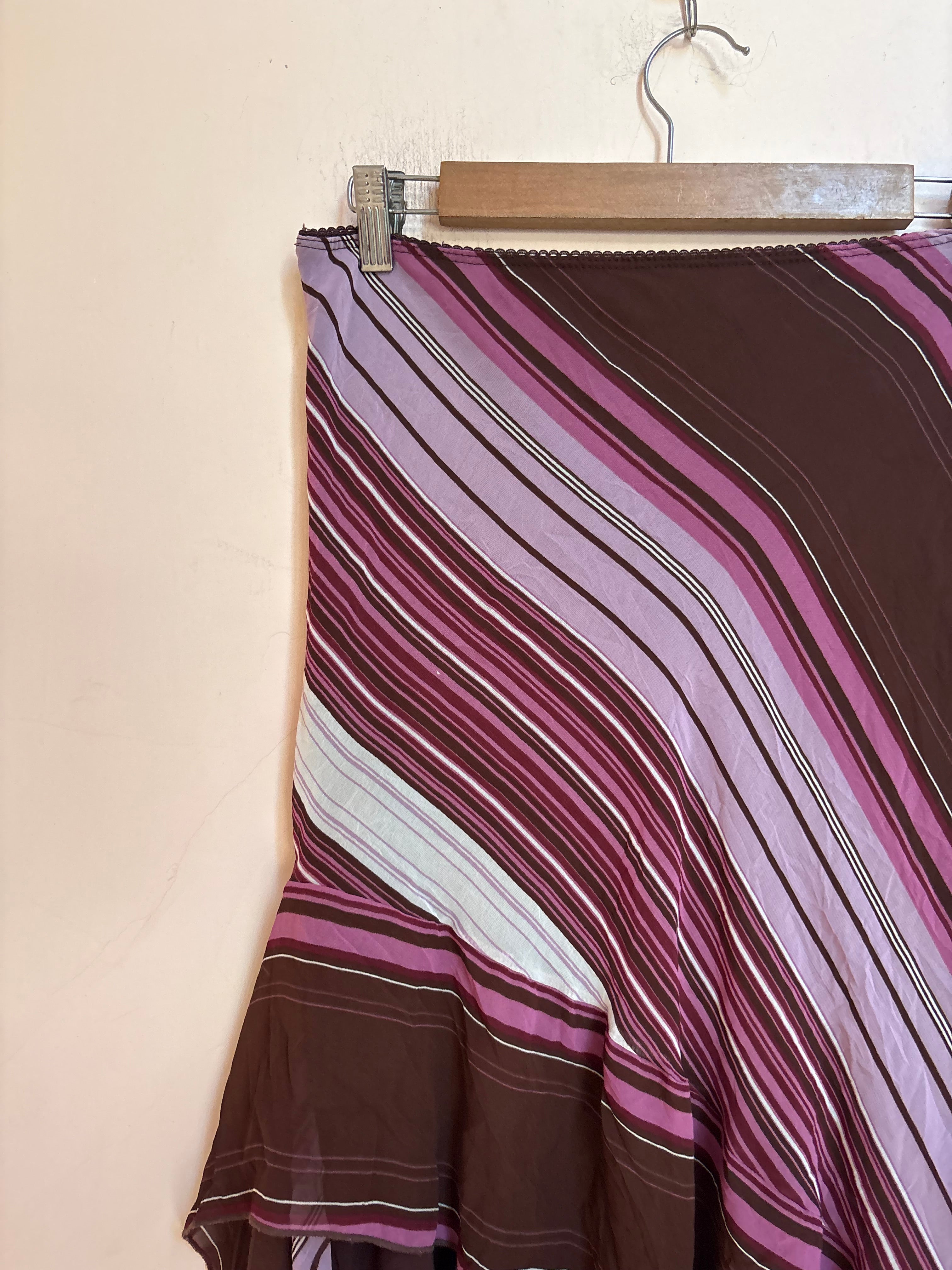 UNIT stripped skirt(34-36 inch)