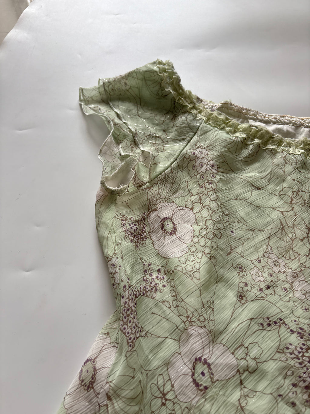 Green floral top(44-46 inch)